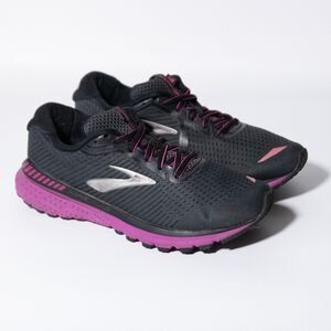 Brooks Womens Adrenaline GTS 20 Black Purple Running Sneakers 7 B (1202961B062)